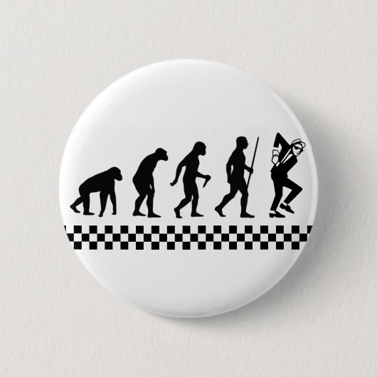 Evolutie van de Ska Badge Ronde Button 5,7 Cm (Voorkant)