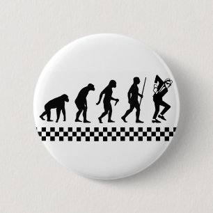 Evolutie van de Ska Badge Ronde Button 5,7 Cm