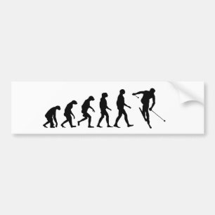 Evolutie van de Ski Bumpersticker