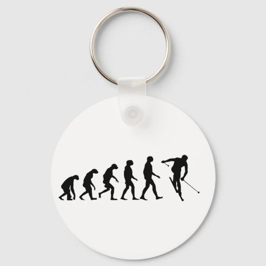 Evolutie van de Ski Sleutelhanger (Voorkant)