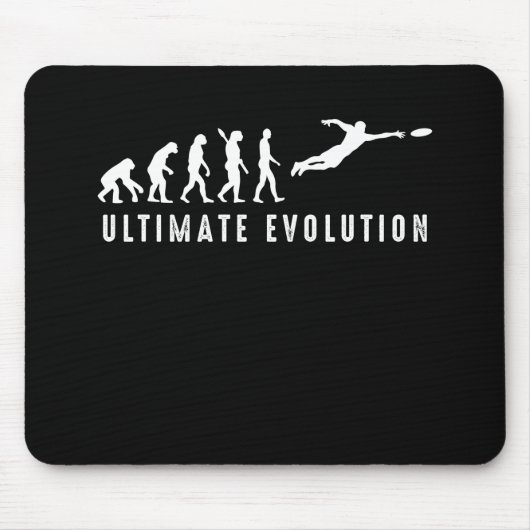  Evolutie van de Ultimate Frisbee Sport Muismat (Voorkant)