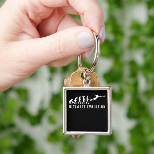 Evolutie van de Ultimate Frisbee Sport Sleutelhanger (Hand)