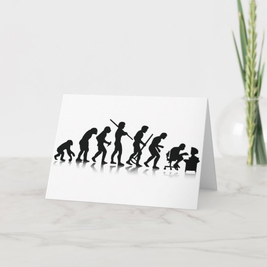 Evolutie van de Verslaafden van de Computer Kaart (Voorkant)