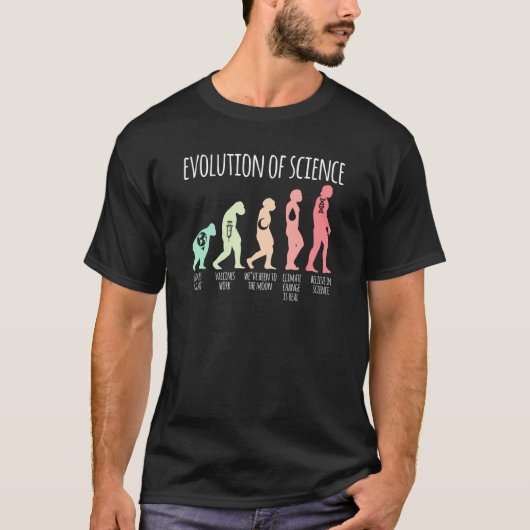 Evolutie van de wetenschap 1 t-shirt (Voorkant)