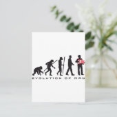 evolutie van de zeilor van de man accordeon player briefkaart (Staand voorkant)