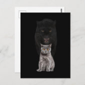 Evolutie van de zwarte kat Panther Animal Cute Briefkaart (Voorkant / Achterkant)