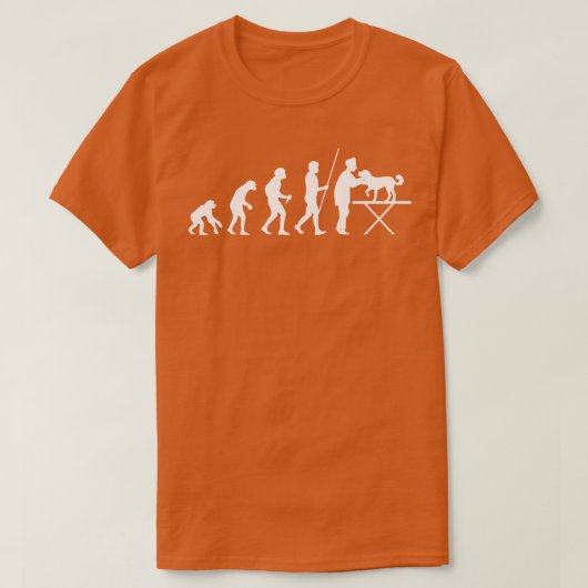 Evolutie van dierenarts t-shirt (Design voorkant)