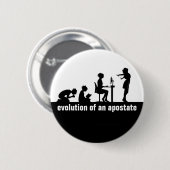 "Evolutie van een afvallige" Ronde Button 5,7 Cm (Voorkant /achterkant)
