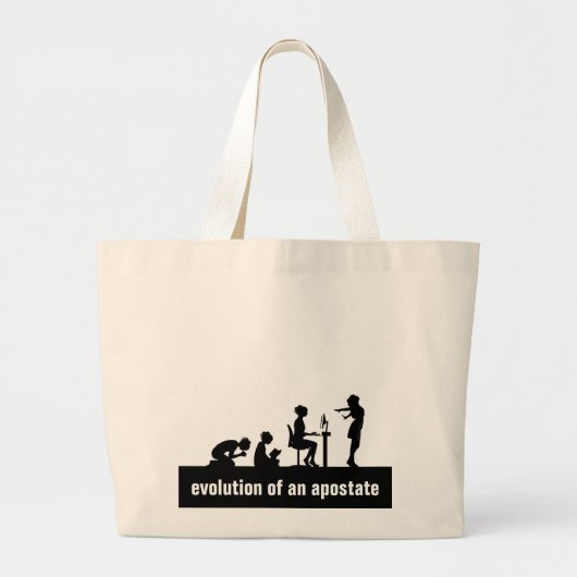 "Evolutie van een apostaat"-Canvas tas (Voorkant)