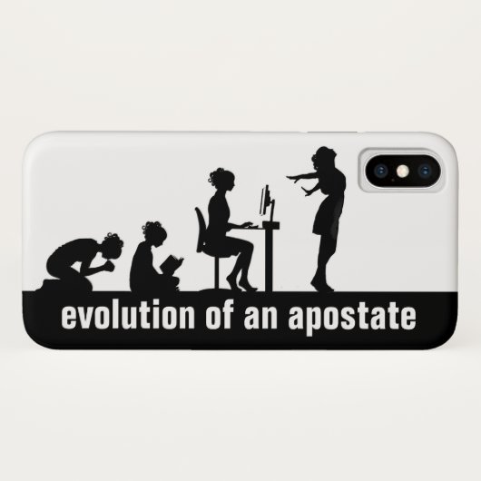 "Evolutie van een apostaat" Case-Mate iPhone Case (Achterkant (horizontaal))