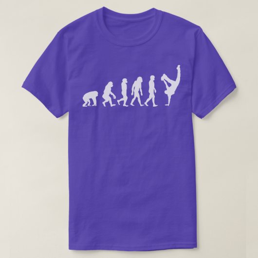 Evolutie van een breakdancer Funny Dancing cadeau  T-shirt (Design voorkant)