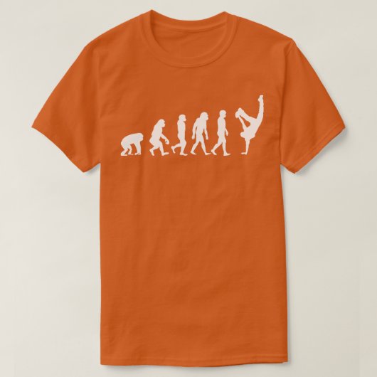 Evolutie van een breakdancer Funny Dancing cadeau T-shirt (Design voorkant)