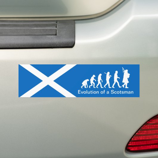 Evolutie van een Bumpersticker voor scharrelauto's (Op auto)