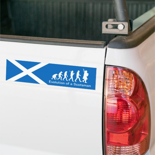 Evolutie van een Bumpersticker voor scharrelauto's (Op Truck)