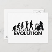 Evolutie van een drummer briefkaart (Voorkant / Achterkant)