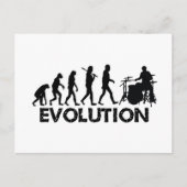 Evolutie van een drummer briefkaart (Voorkant)