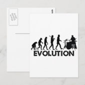 Evolutie van een drummer briefkaart (Voorkant / Achterkant)