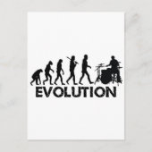 Evolutie van een drummer briefkaart (Voorkant)