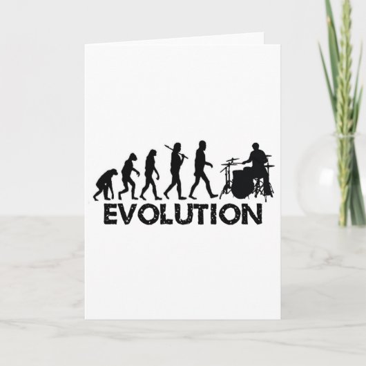 Evolutie van een drummer kaart (Voorkant)