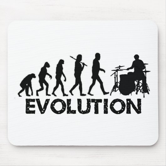 Evolutie van een drummer muismat (Voorkant)