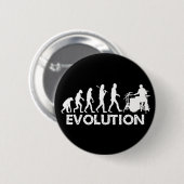 Evolutie van een drummer ronde button 5,7 cm (Voorkant /achterkant)