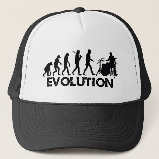 Evolutie van een drummer trucker pet (Voorkant)