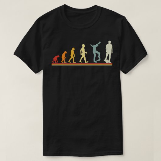 Evolutie van één elektrisch vloerskateboard O T-shirt (Design voorkant)