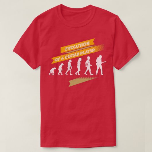 Evolutie van een Guitar Player Guitar Player Gift  T-shirt (Design voorkant)