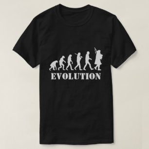 Evolutie van een schotel voor schotel t-shirt