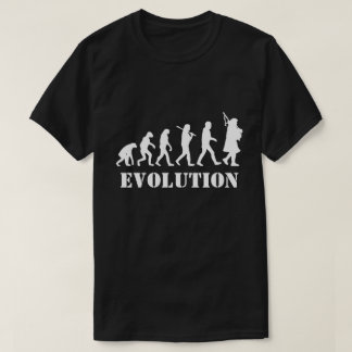 Evolutie van een schotel voor schotel t-shirt