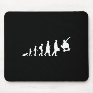 Evolutie Van Een Skateboarder Skater Skateboarden Muismat