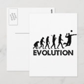 Evolutie van een volleybalspeler briefkaart (Voorkant / Achterkant)