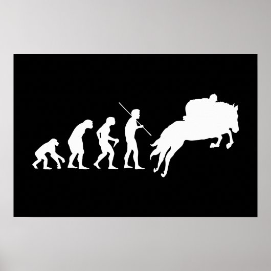 Evolutie van Equestrië van Man naar Horseback Poster (Voorkant)
