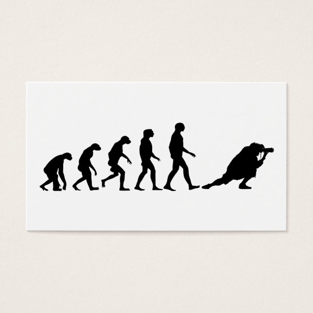 Evolutie van fotografie visitekaartjes (Voorkant)