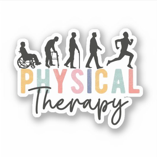Evolutie van fysieke therapie, fysieke therapie sticker (Voorkant)