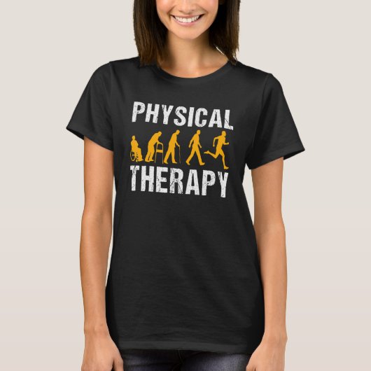Evolutie van fysiotherapie Pt T-shirt (Voorkant)