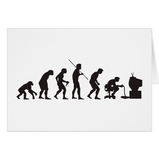 Evolutie van gamer voor videospelletjes (Voorkant Horizontaal)