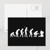 Evolutie van gamer voor videospelletjes briefkaart (Voorkant / Achterkant)
