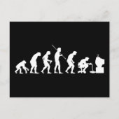Evolutie van gamer voor videospelletjes briefkaart (Voorkant)