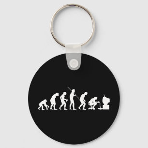 Evolutie van gamer voor videospelletjes sleutelhanger