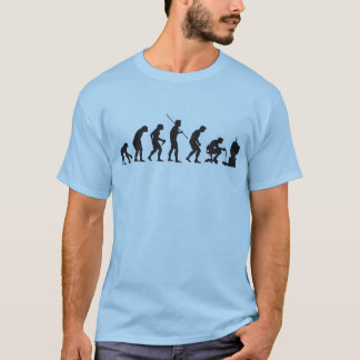Evolutie van gamer voor videospelletjes t-shirt