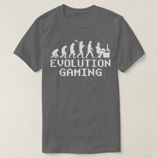 Evolutie van games Grappig videogames Nerd T-shirt (Design voorkant)