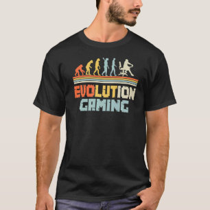 Evolutie van gamingvideospellen van primat t-shirt