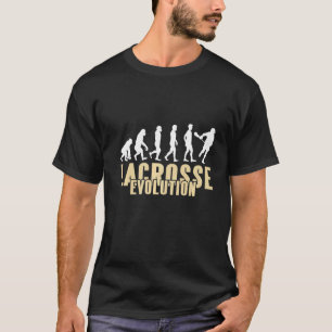 Evolutie van Geweldige Cadeau van lacrosse kool T-shirt
