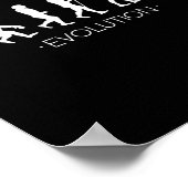 Evolutie van gitarist Shirt, Rock Music Guitar Poster (Hoek)