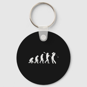 Evolutie van Golfer - Vader Opa Golfliefhebber Ga Sleutelhanger