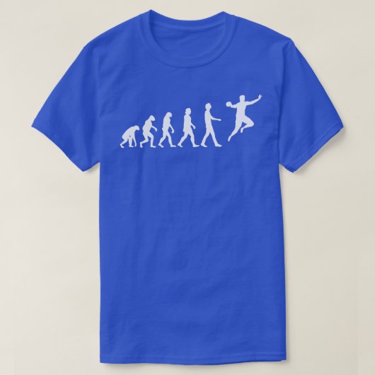 Evolutie van handbalspeler t-shirt (Design voorkant)