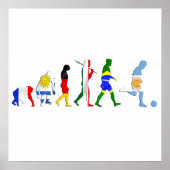 Evolutie van het Argentijnse voetbal Argentijnse f Poster (Voorkant)