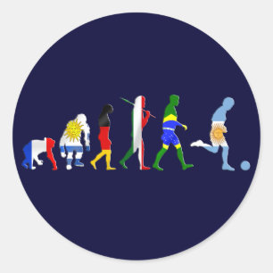 Evolutie van het Argentijnse voetbal Argentijnse f Ronde Sticker