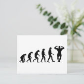 Evolutie van het Bodybuilding Briefkaart (Staand voorkant)